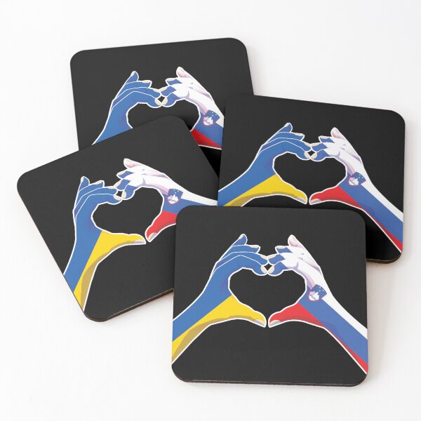 Item preview, Slovenia Slovene Slovenian Ukraine Ukrainian Love Heart Peace designed and sold by FlagX.