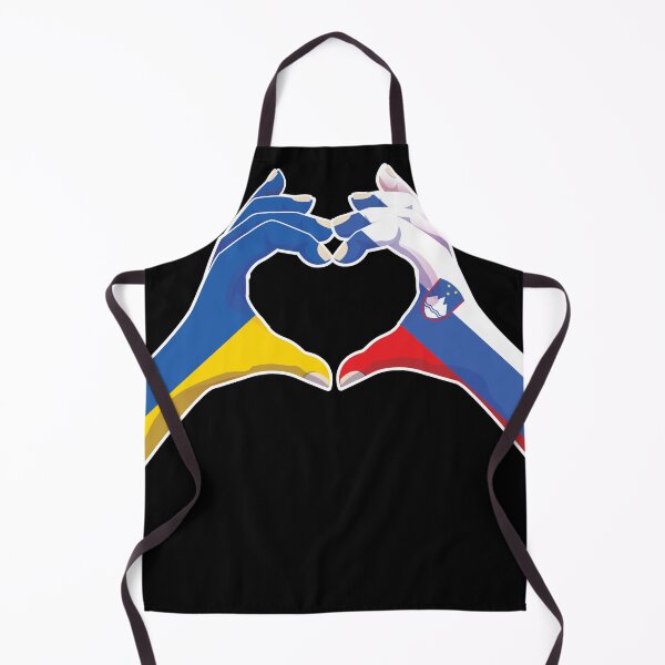 Item preview, Slovenia Slovene Slovenian Ukraine Ukrainian Love Heart Peace designed and sold by FlagX.