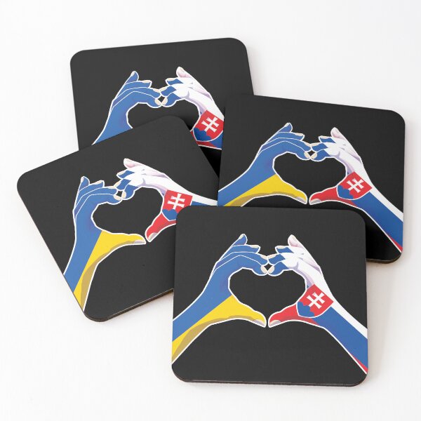 Item preview, Slovakia Slovakian Ukraine Ukrainian Love Heart Peace designed and sold by FlagX.