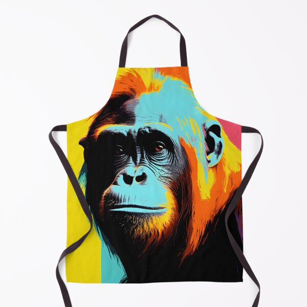 Artikelvorschau, Orang-Utan-Porträt. Tier bunt. Tierkissen. entworfen und verkauft von formform.