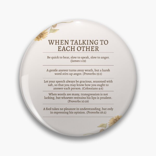 Item preview, Bible Verses to Remember When Talking to Each Other designed and sold by TFHStore.