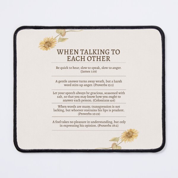Item preview, Bible Verses to Remember When Talking to Each Other designed and sold by TFHStore.