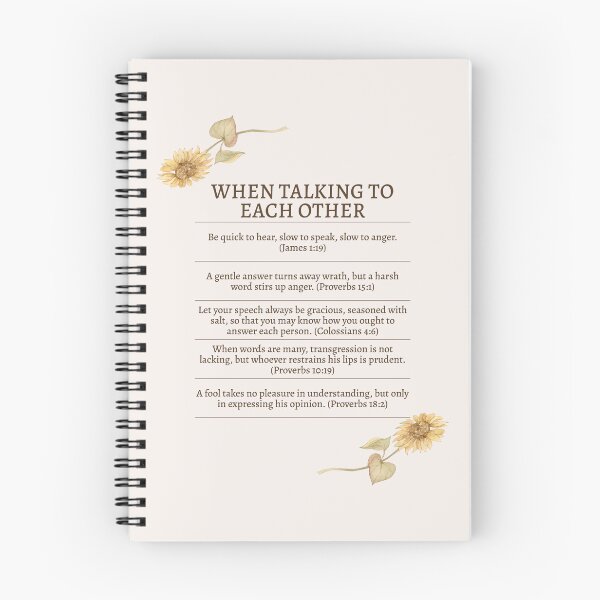 Item preview, Bible Verses to Remember When Talking to Each Other designed and sold by TheFocusedShop.