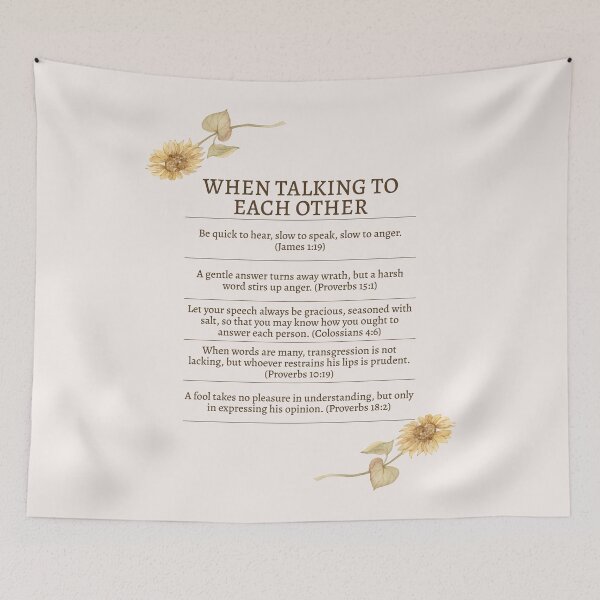 Item preview, Bible Verses to Remember When Talking to Each Other designed and sold by TFHStore.
