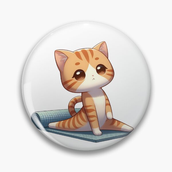 Item preview, Cute Chibi Yoga Cat designed and sold by Delamoon.