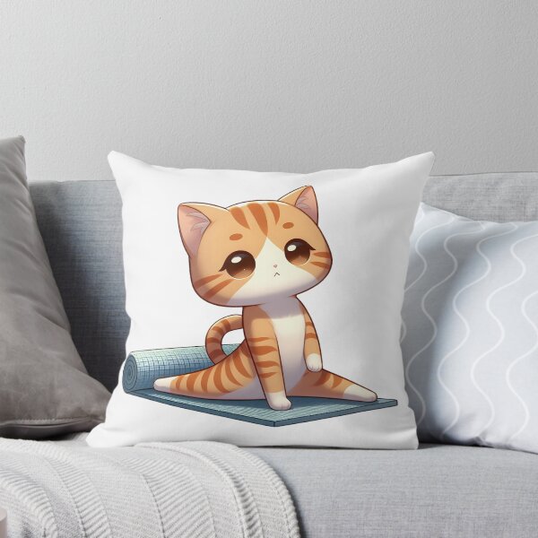 Item preview, Cute Chibi Yoga Cat designed and sold by Delamoon.
