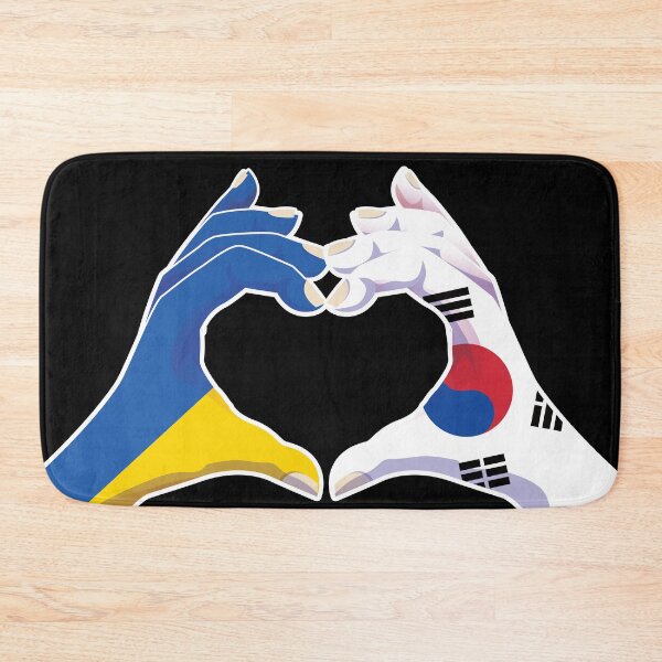 Item preview, South Korean South Korea Ukraine Ukrainian Love Heart Peace designed and sold by FlagX.
