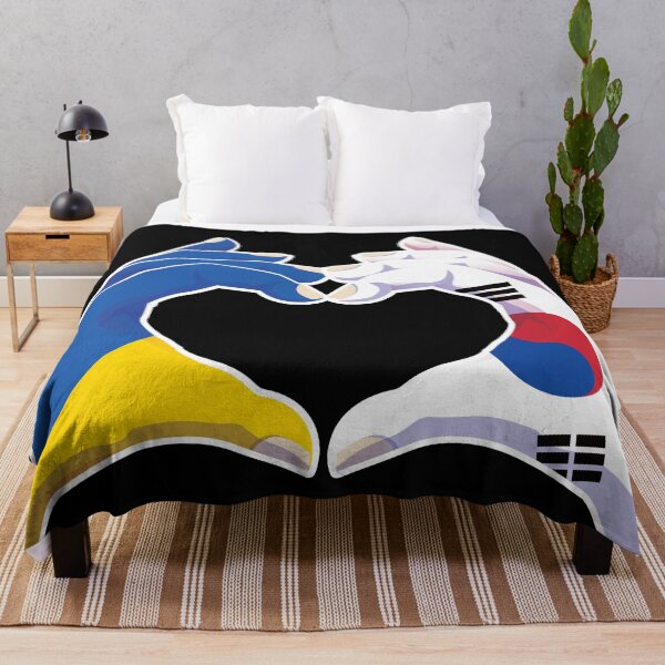 Item preview, South Korean South Korea Ukraine Ukrainian Love Heart Peace designed and sold by FlagX.