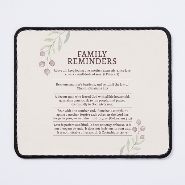 Item preview, Family Reminders From the Bible designed and sold by TheFocusedShop.