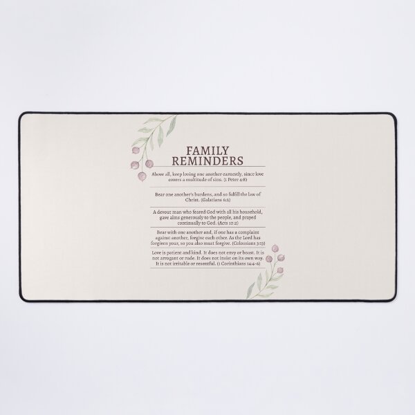 Item preview, Family Reminders From the Bible designed and sold by TheFocusedShop.