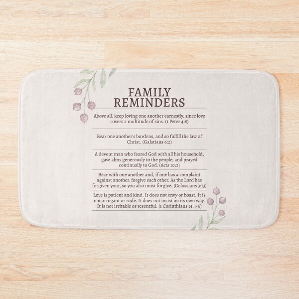 Item preview, Family Reminders From the Bible designed and sold by TheFocusedShop.