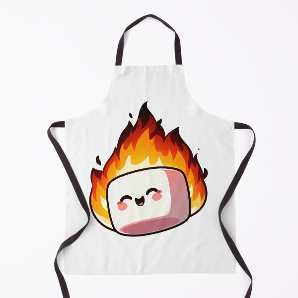 Item preview, Cute Burning Marshmallow designed and sold by Funny Vintage Stickers And T-Shirts.