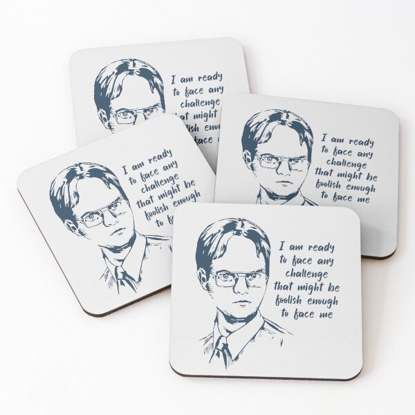 Artikelvorschau, Dwight Challenge-Zitat entworfen und verkauft von Fanverse Merchandise.