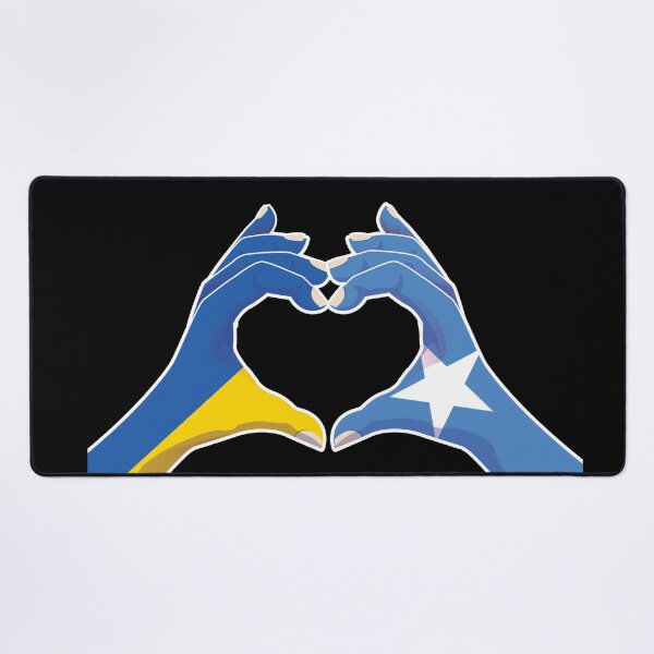 Item preview, Somalia Somali Ukraine Ukrainian Love Heart Peace designed and sold by FlagX.