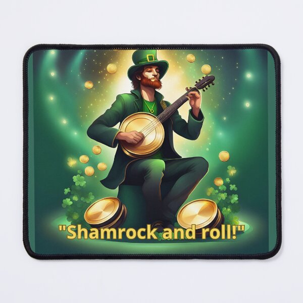 Item preview, Saint Patrick banjo player humor designed and sold by Artbellachi.