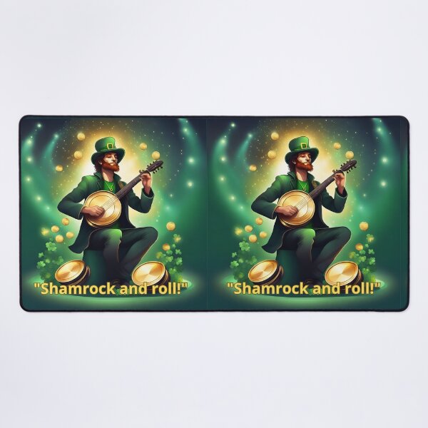 Item preview, Saint Patrick banjo player humor designed and sold by Artbellachi.