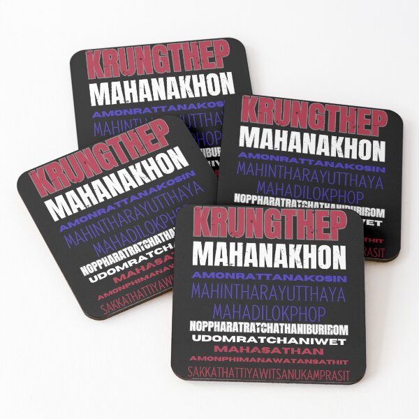 Item preview, Bangkok's Full Name Flag Colors designed and sold by wazhyp.