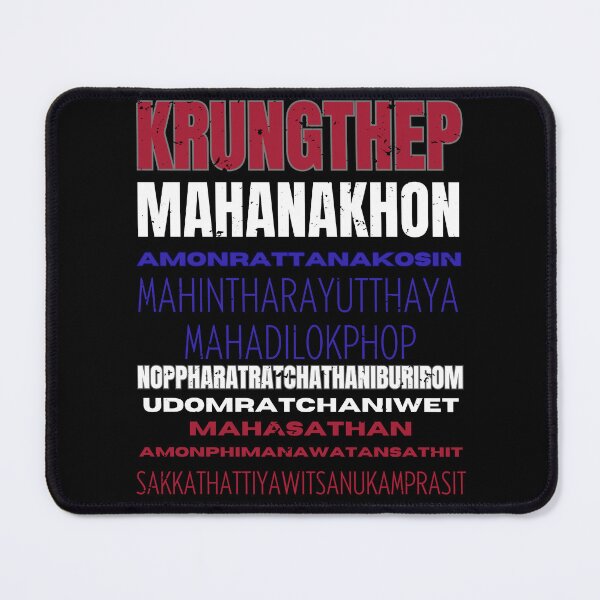 Item preview, Bangkok's Full Name Flag Colors designed and sold by wazhyp.