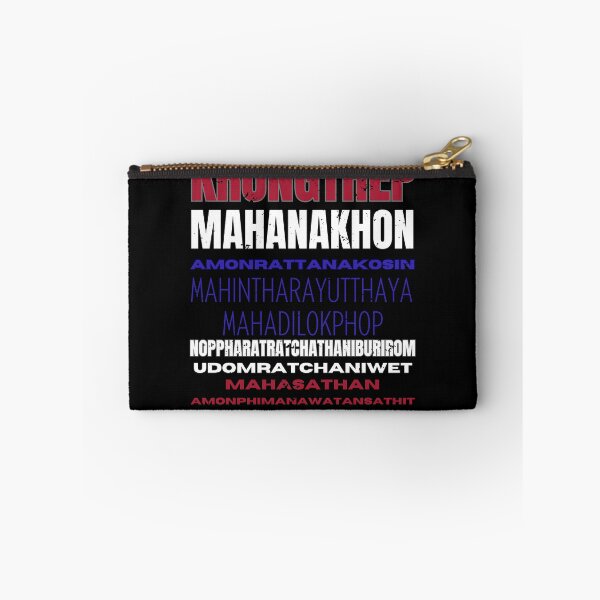 Item preview, Bangkok's Full Name Flag Colors designed and sold by wazhyp.