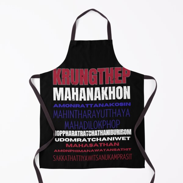 Item preview, Bangkok's Full Name Flag Colors designed and sold by wazhyp.