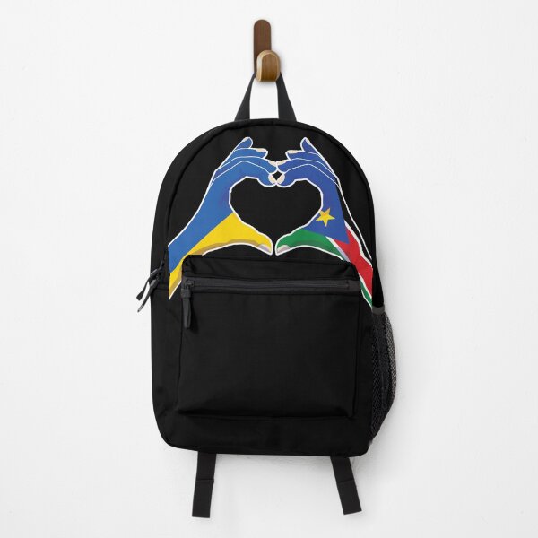 Item preview, South Sudan South Sudanese Ukraine Ukrainian Love Heart Peace designed and sold by FlagX.