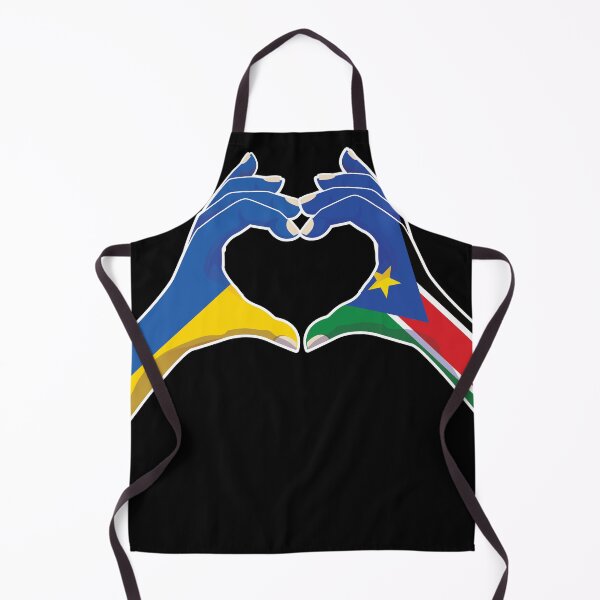 Item preview, South Sudan South Sudanese Ukraine Ukrainian Love Heart Peace designed and sold by FlagX.