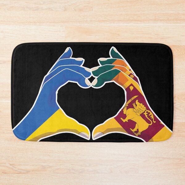 Item preview, Sri Lanka Sri Lankan Ukraine Ukrainian Love Heart Peace designed and sold by FlagX.