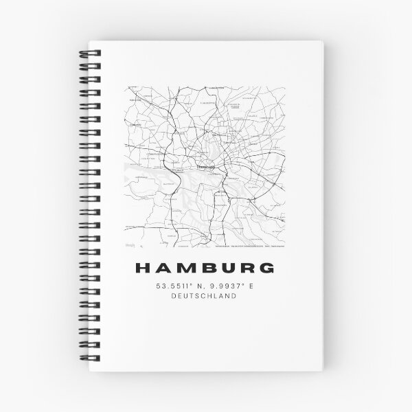 Item preview, Hamburg Coordinates - Simple Map Art designed and sold by RM-Journey.