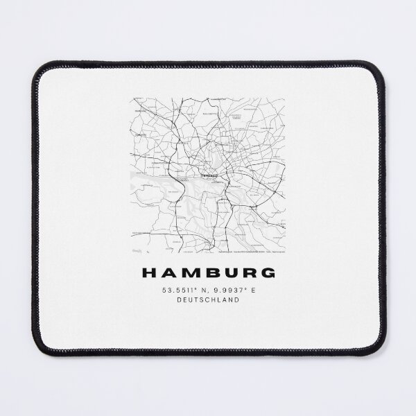 Item preview, Hamburg Coordinates - Simple Map Art designed and sold by RM-Journey.