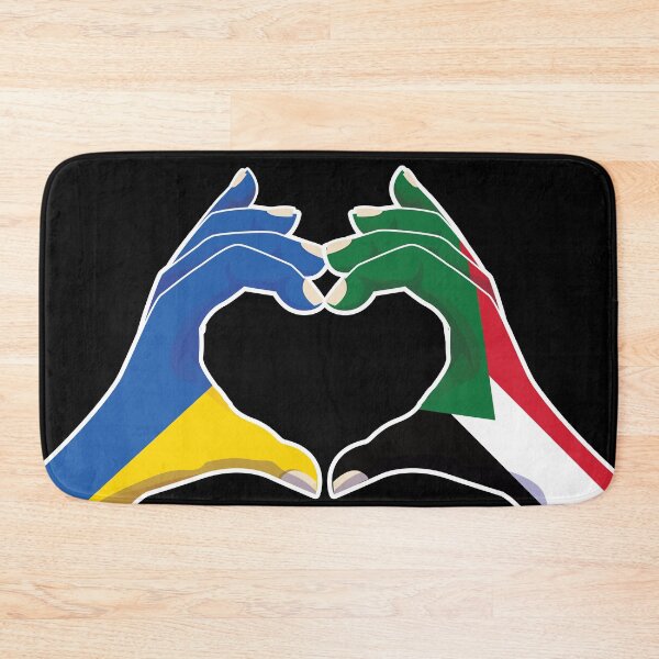 Item preview, Sudan Sudanese Ukraine Ukrainian Love Heart Peace designed and sold by FlagX.