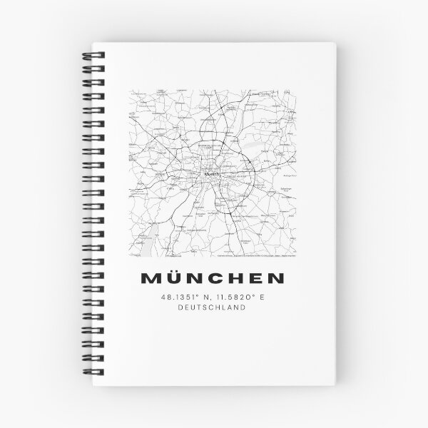 Item preview, Munich (München) Coordinates - Modern Map Print designed and sold by RM-Journey.