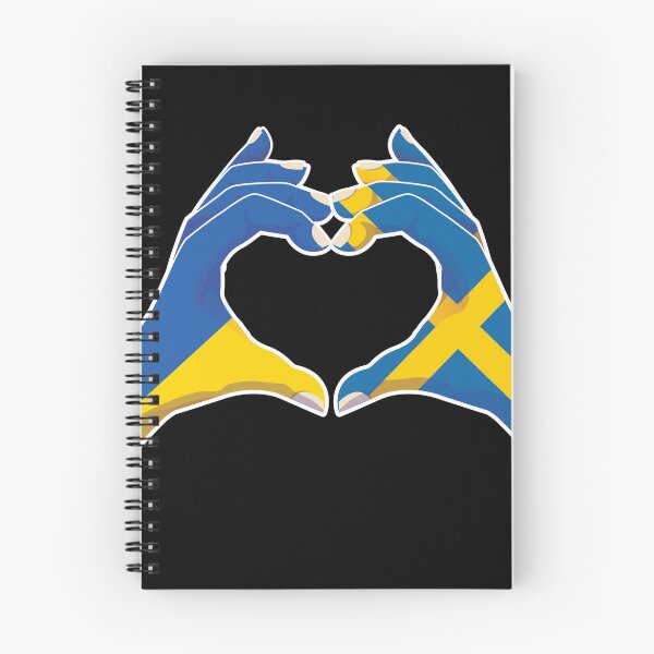 Item preview, Sweden Swedish Ukraine Ukrainian Love Heart Peace designed and sold by FlagX.