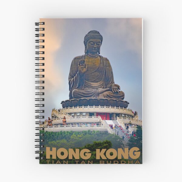 Item preview, Vintage Style Hong Kong Tian Tan Buddha Poster designed and sold by travelwitheric.