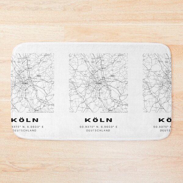 Item preview, Cologne (Köln) Coordinates - Sleek Map Art designed and sold by RM-Journey.