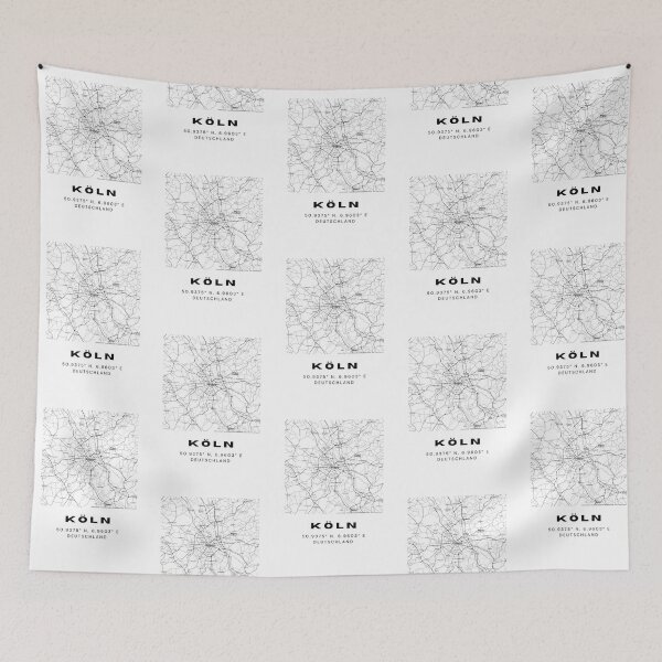 Item preview, Cologne (Köln) Coordinates - Sleek Map Art designed and sold by RM-Journey.