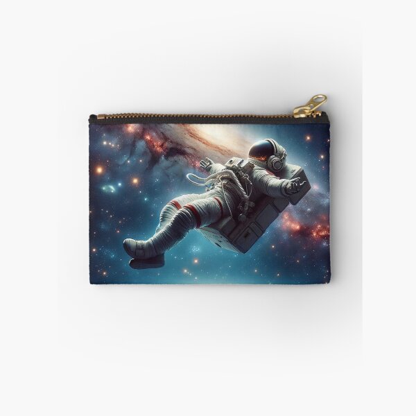 Item preview, Astronaut Enjoying Music in Space, Astronaut Relaxing, Astronaut Headphones designed and sold by Fun-N-Cool-Tees.