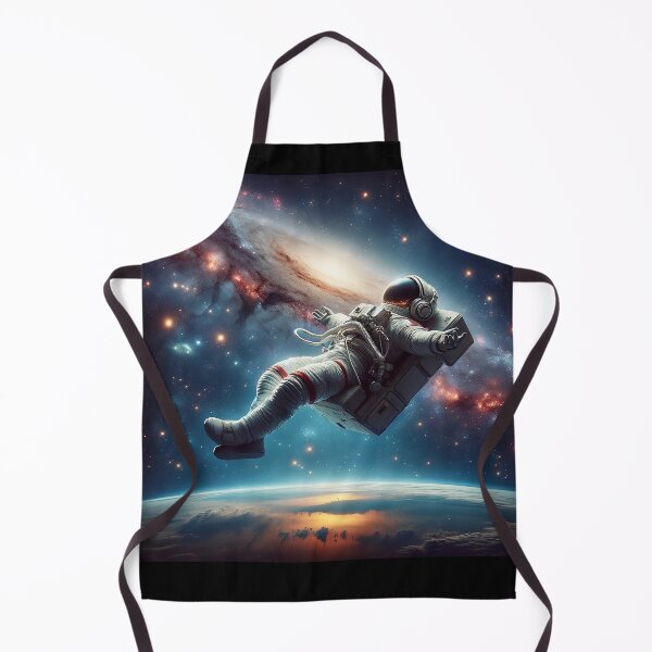 Artikelvorschau, Astronaut genießt Musik im Weltraum, Astronaut entspannt sich, Astronautenkopfhörer entworfen und verkauft von Fun-N-Cool-Tees.