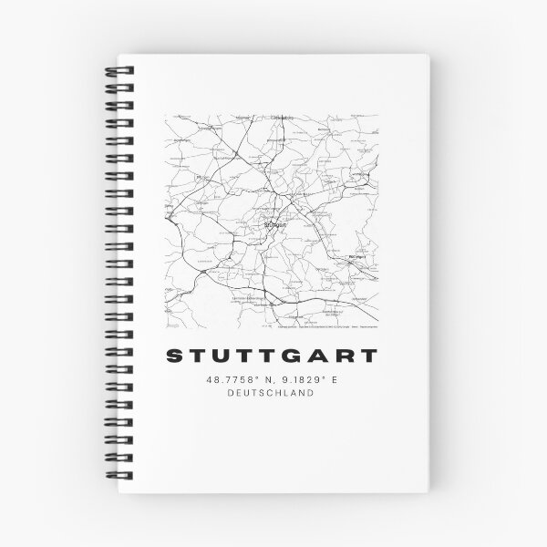 Item preview, Stuttgart Coordinates - Contemporary Map Design designed and sold by RM-Journey.