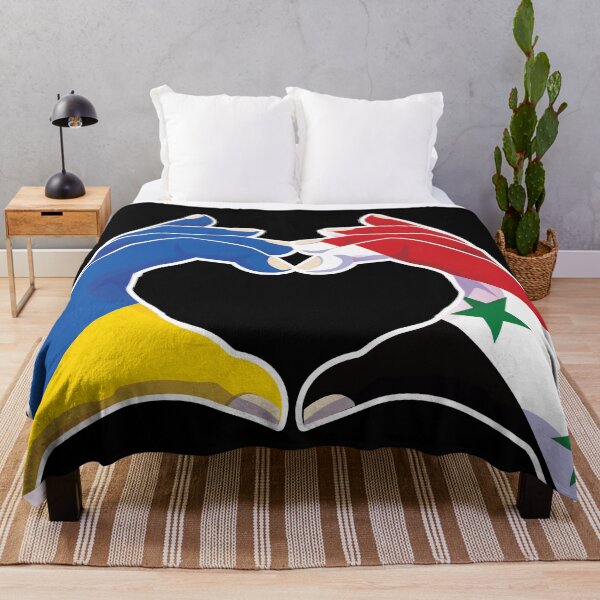 Item preview, Syria Syrian Ukraine Ukrainian Love Heart Peace designed and sold by FlagX.