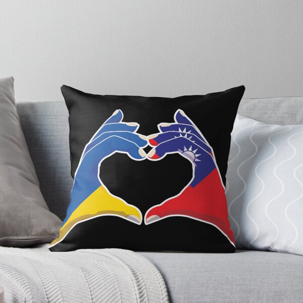 Item preview, Taiwanese Taiwan Ukraine Ukrainian Love Heart Peace designed and sold by FlagX.