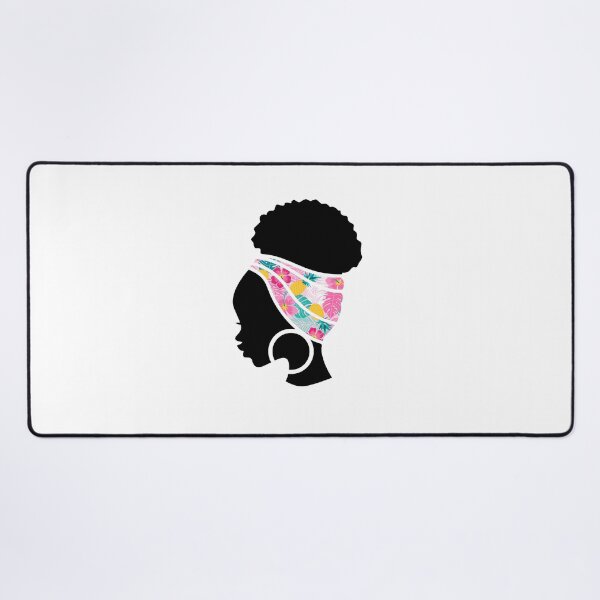 Item preview, Afro Woman with Tropical Floral Pattern, Black History  designed and sold by Logiamerch.