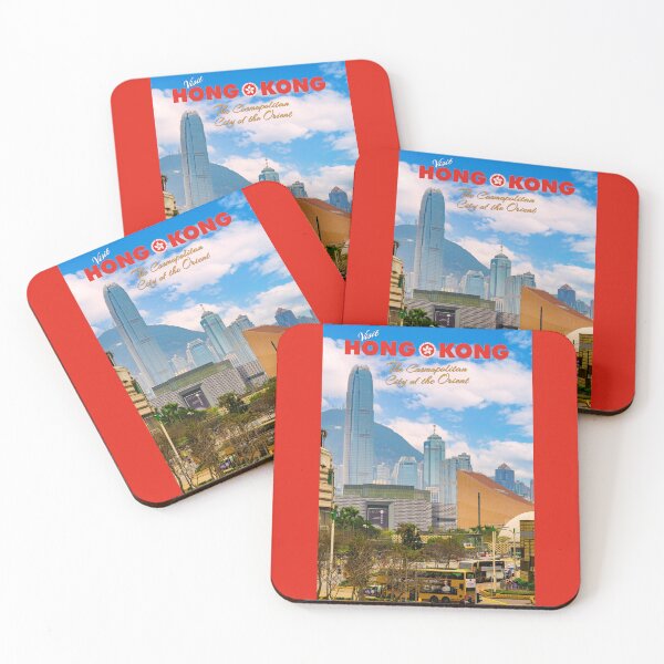 Item preview, Vintage Style Modern Hong Kong Travel Poster designed and sold by travelwitheric.