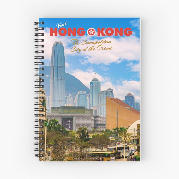 Item preview, Vintage Style Modern Hong Kong Travel Poster designed and sold by travelwitheric.