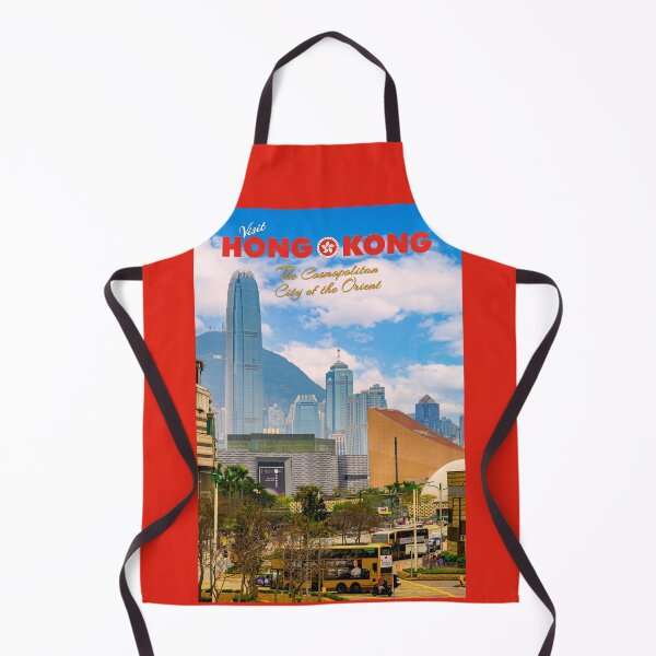 Item preview, Vintage Style Modern Hong Kong Travel Poster designed and sold by travelwitheric.
