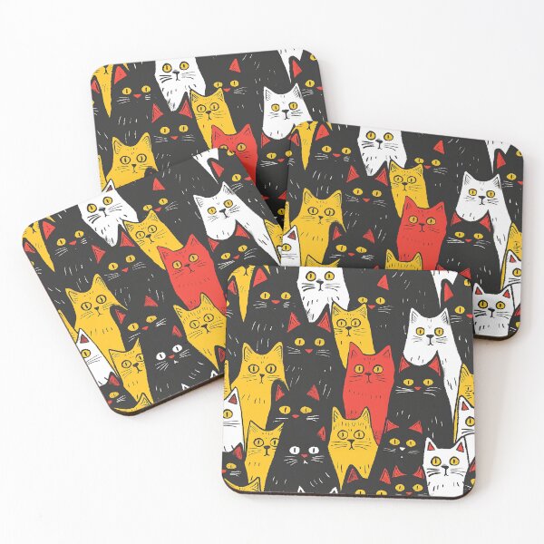 Item preview, Clowder of Cats Cute Pet Pattern  designed and sold by NikkofTime.
