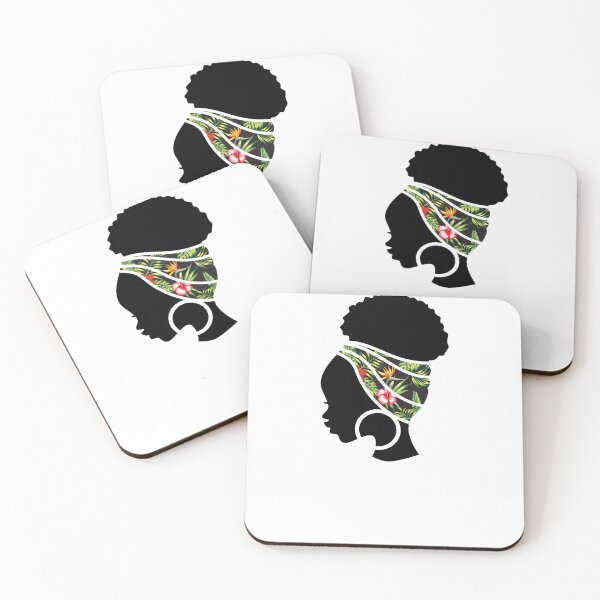 Item preview, Afro Woman with Tropical Floral Pattern, Black History  designed and sold by Logiamerch.