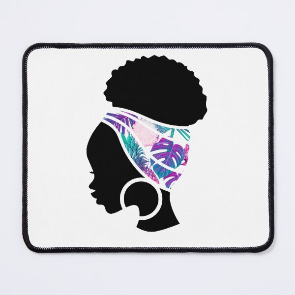 Item preview, Afro Woman with Tropical Pineapple Pattern, Black History  designed and sold by Logiamerch.