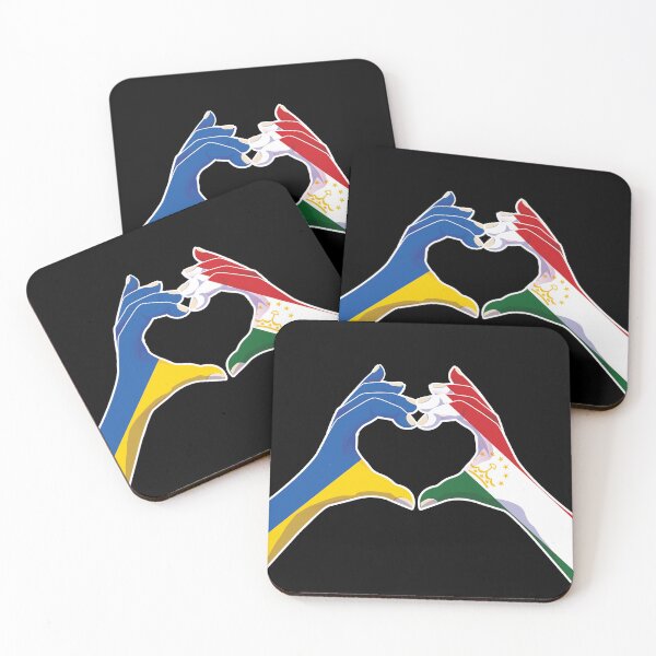 Item preview, Tajikistan Tajik Ukraine Ukrainian Love Heart Peace designed and sold by FlagX.