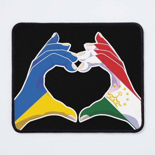 Item preview, Tajikistan Tajik Ukraine Ukrainian Love Heart Peace designed and sold by FlagX.