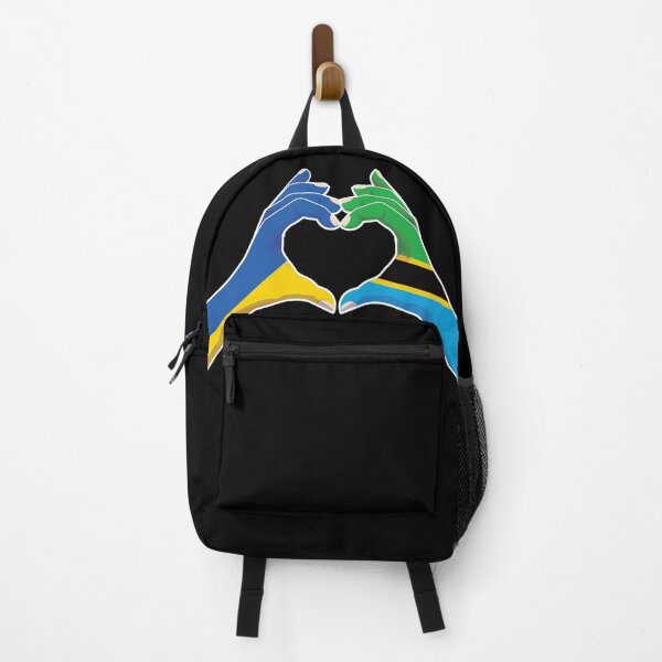 Item preview, Tanzania Tanzanian Ukraine Ukrainian Love Heart Peace designed and sold by FlagX.